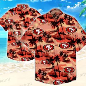 San Francisco 49ers Hawaiian Shirt Sunset 49ers Gift