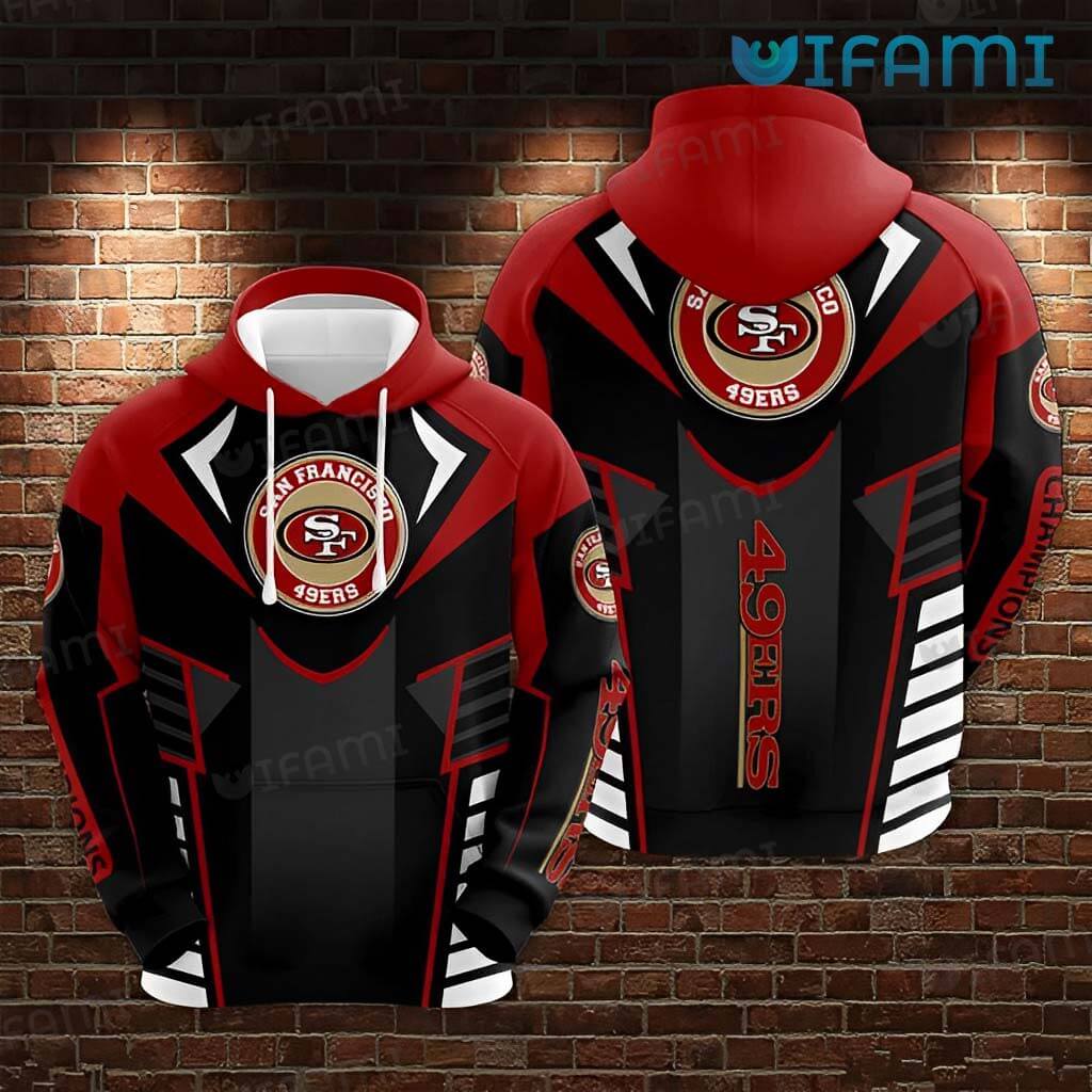Uinque San Francisco 49ers  3D Armor Hoodie 49ers Gift