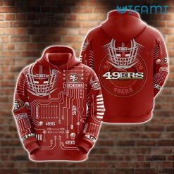 San Francisco 49ers Hoodie 3D Football Field 49ers Gift