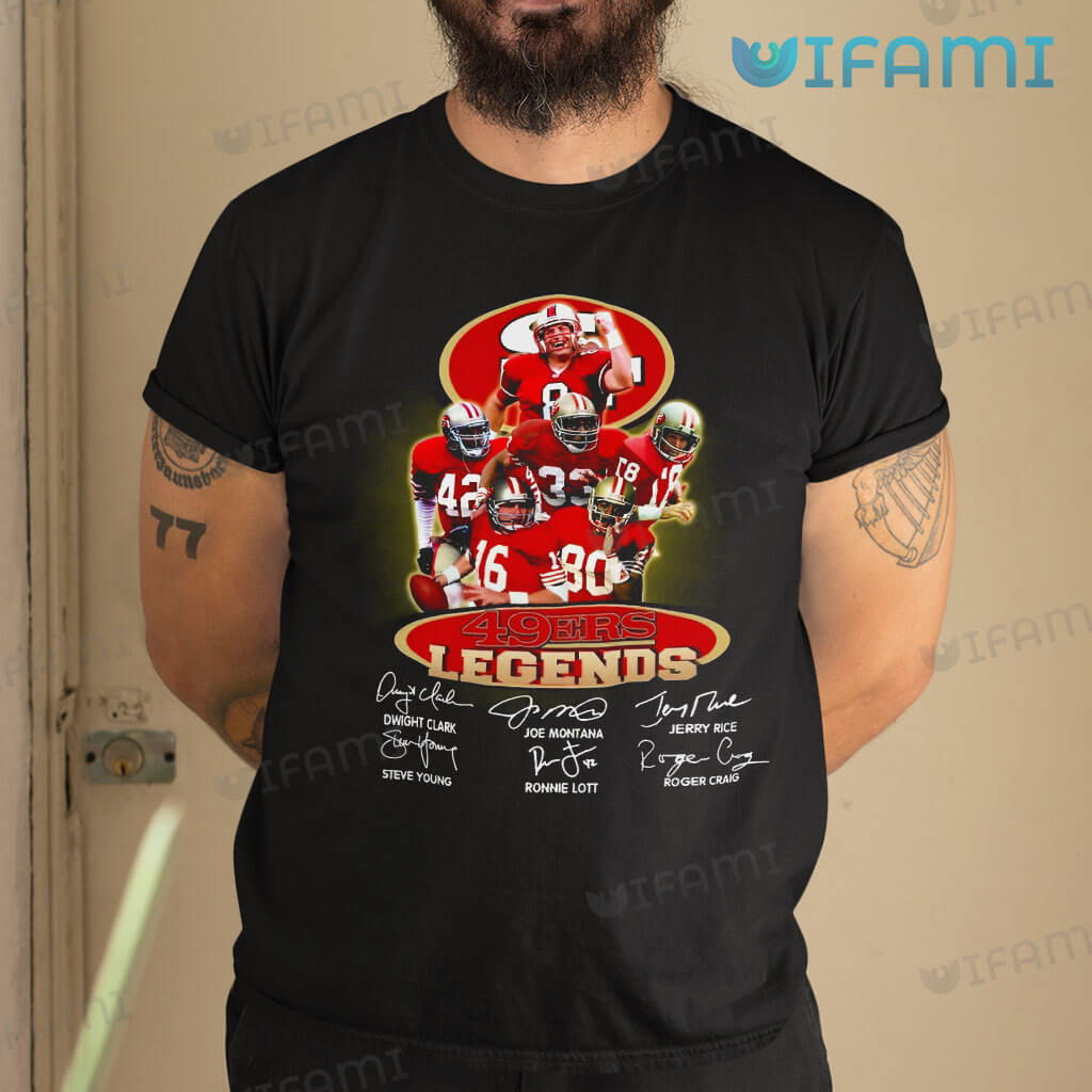 Awesome San Francisco 49ers Legends Signatures Shirt Gift