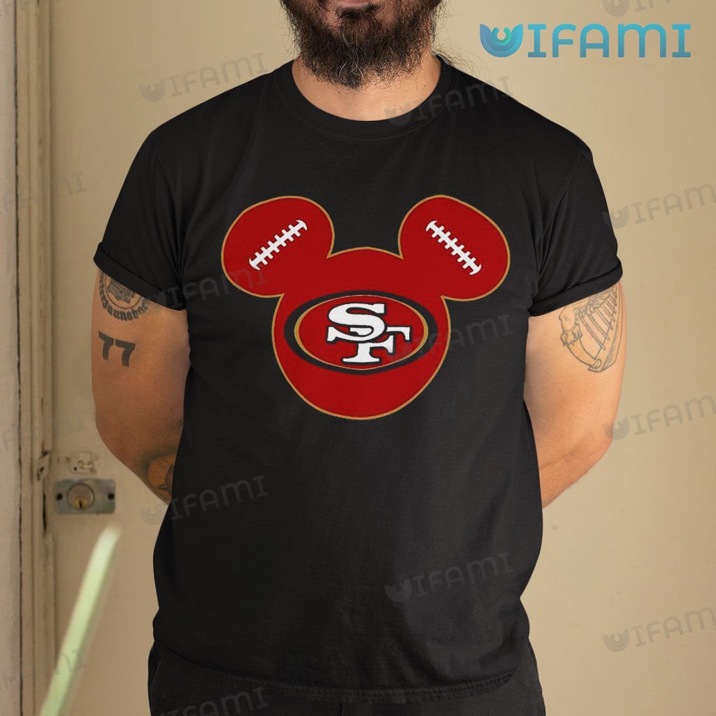 Cute San Francisco 49ers  Mickey Mouse Football Shirt 49ers Gift