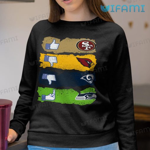 San Francisco 49ers T-Shirt Disklike Cardinals Rams Seahawks Gift