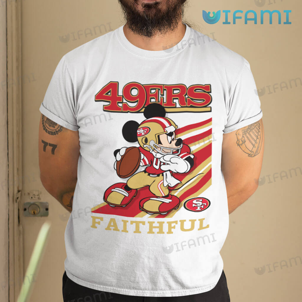 San Francisco 49ers T-Shirt Faithful 49ers Gift - Personalized Gifts:  Family, Sports, Occasions, Trending