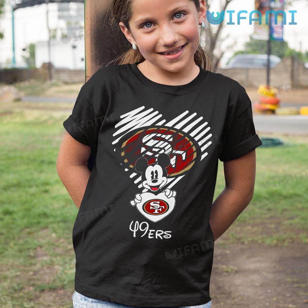 I Love The 49ers Mickey Mouse San Francisco 49ers Youth T-Shirt 