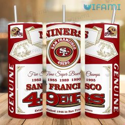 San Francisco 49ers Tumbler Budweiser Label 49ers Gift