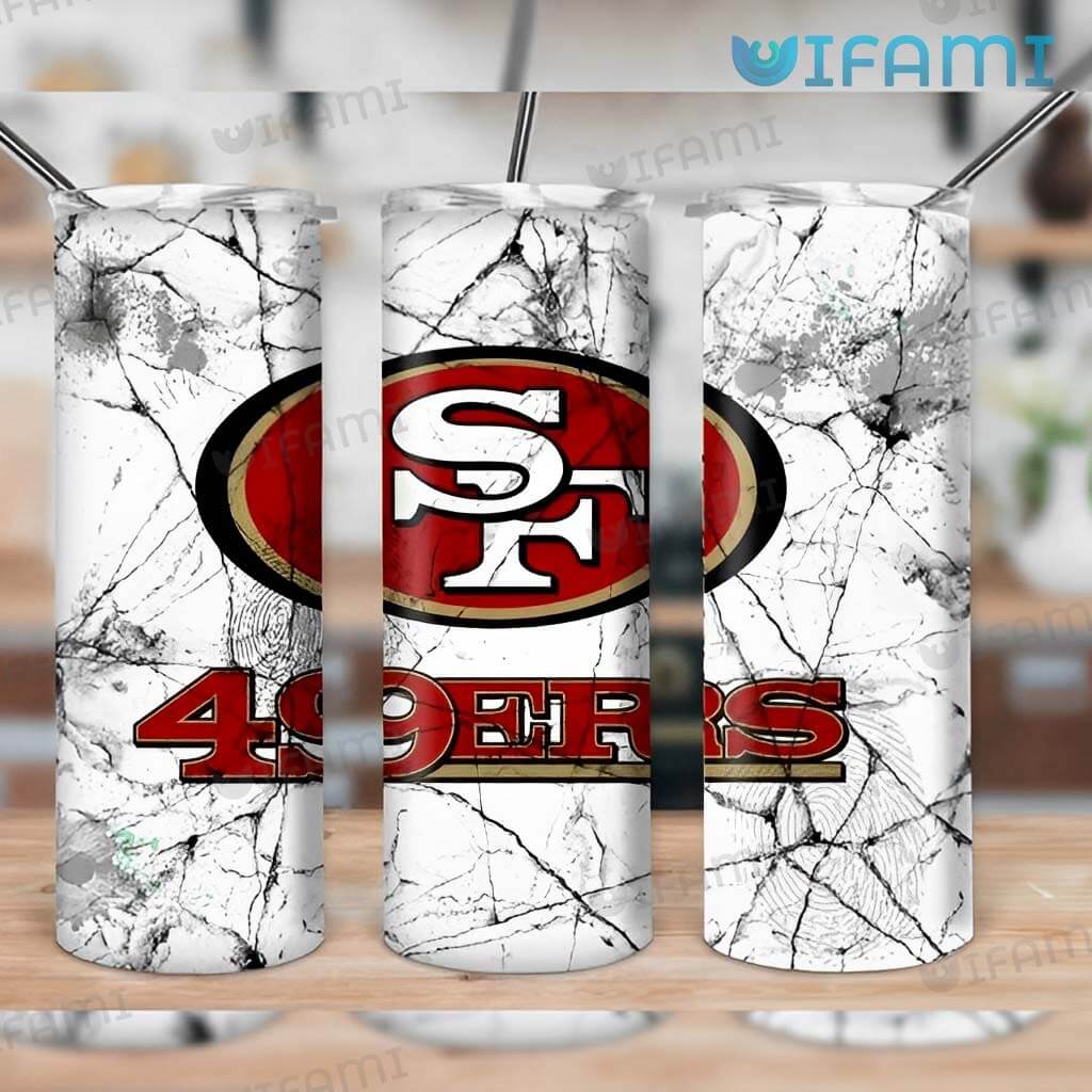 Sip In Style With A Cracked 49Ers Tumbler