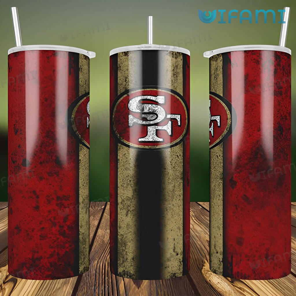 Original San Francisco 49ers  Grunge Pattern Tumbler 49ers Gift