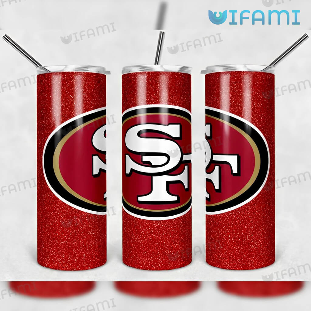 Red San Francisco 49ers  Twinkle Logo Tumbler 49ers Gift