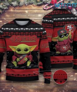 San Francisco 49ers Ugly Christmas Sweater Yoda Baby 49ers Gift