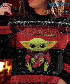San Francisco 49ers Ugly Christmas Sweater Yoda Baby 49ers Present