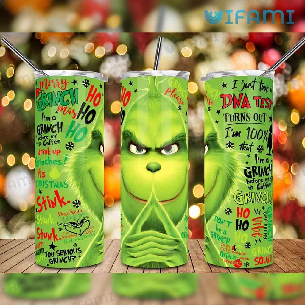 Special The Grinch Ho Ho Ho DNA Test Tumbler Christmas Gift