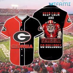 UGA Baseball Jersey Keep Calm And Georgia Go Bulldogs Gift