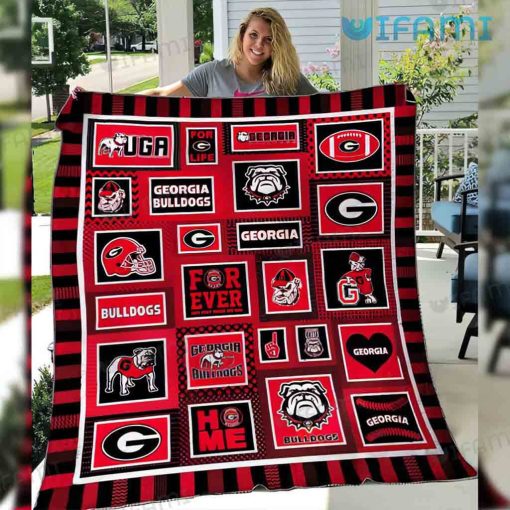 UGA Blanket Forever Not Just When We Win Georgia Bulldogs Gift