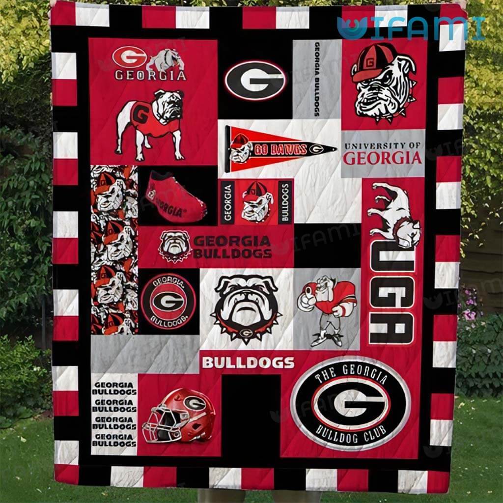 Cool UGA Mascot Logo Accessories Blanket Georgia Bulldogs Gift