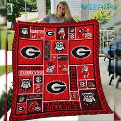 UGA Blanket Mascot Logo SEC Georgia Bulldogs Gift