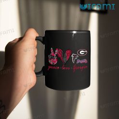 UGA Coffee Mug Peace Love Georgia Bulldogs Gift Mug 11oz