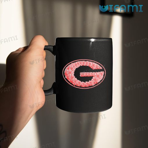UGA Coffee Mug Roses Logo Georgia Bulldogs Gift