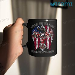 UGA Coffee Mug Stand For The Flag Kneel For The Cross Georgia Bulldogs Gift Mug 11oz