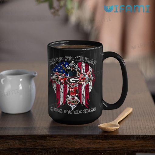 UGA Coffee Mug Stand For The Flag Kneel For The Cross Georgia Bulldogs Gift