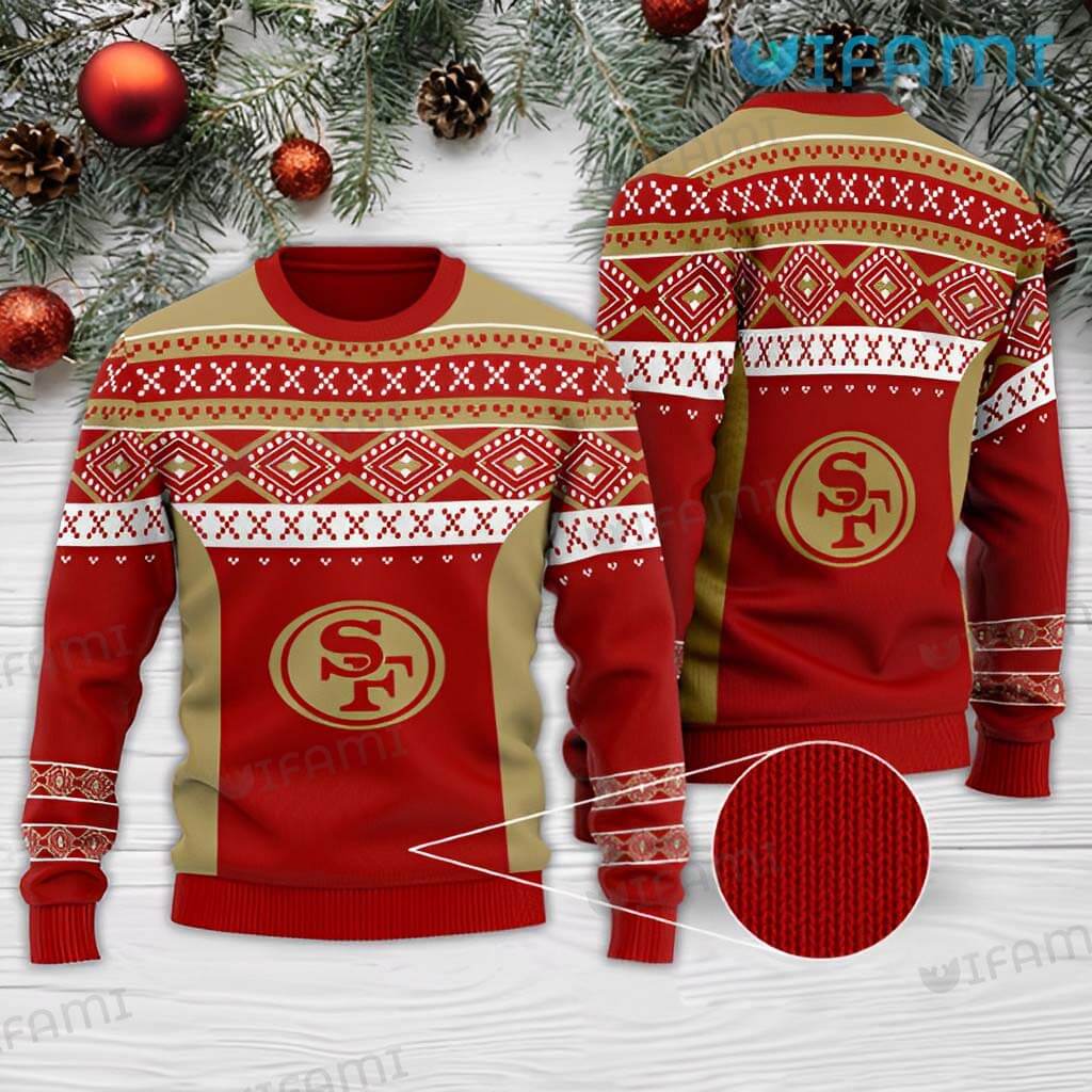 Ugly Christmas Sweater 49ers Classic San Francisco 49ers Gift
