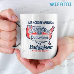 Vintage Budweiser Beer Mug All Across America Budweiser Gift 11oz White Mug