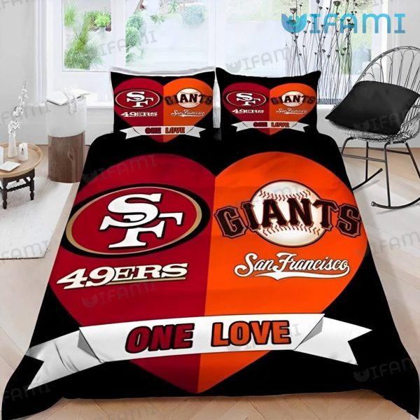 49ers Bedding Set Heart One Love Giants San Francisco 49ers Gift