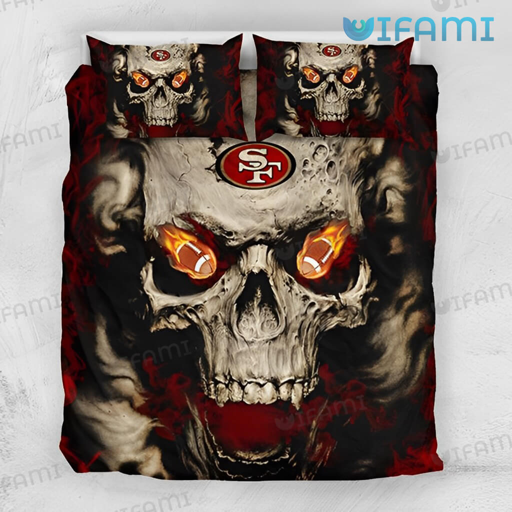 49ers Bedding Set Skull San Francisco 49ers Gift