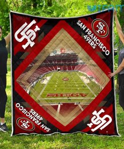 49ers Blanket Football Field San Francisco 49ers Gift