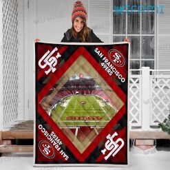 49ers Blanket Football Field San Francisco 49ers Niners Gift