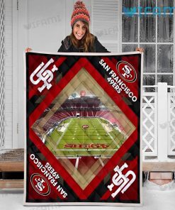 49ers Blanket Football Field San Francisco 49ers Niners Gift