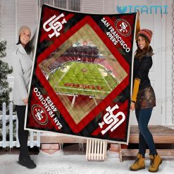 49ers Blanket Football Field San Francisco 49ers Present
