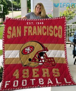 49ers Blanket Football Helmet San Francisco 49ers Gift
