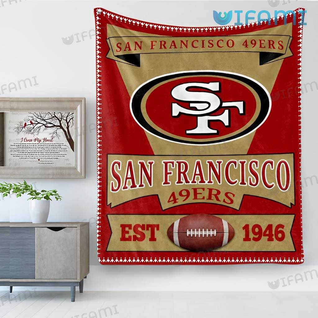 49ers Blanket Logo Est 1946 San Francisco 49ers Gift