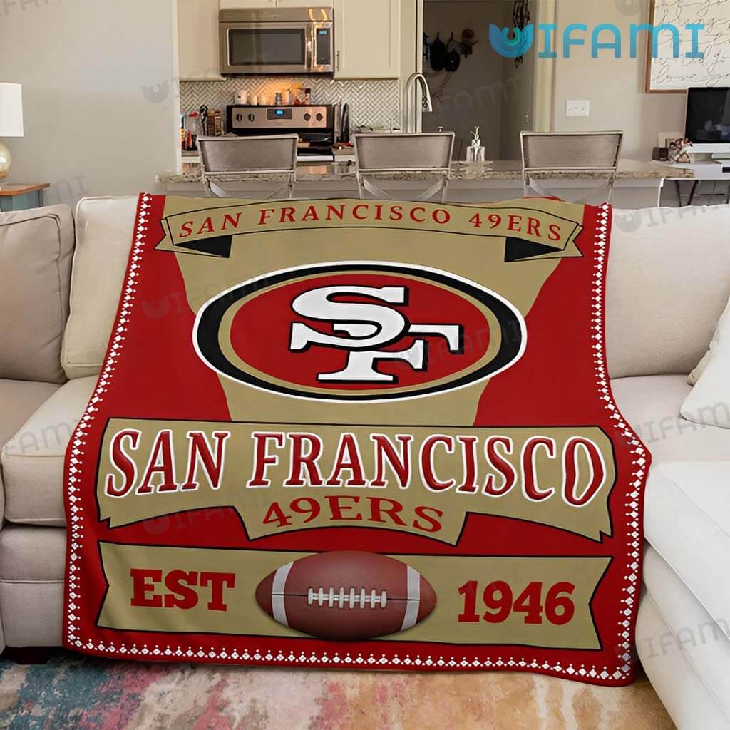 49ers Blanket Logo Est 1946 San Francisco 49ers Gift
