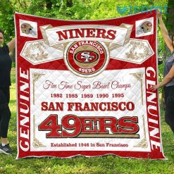 49ers Blanket Niners Budweiser Label San Francisco 49ers Gift