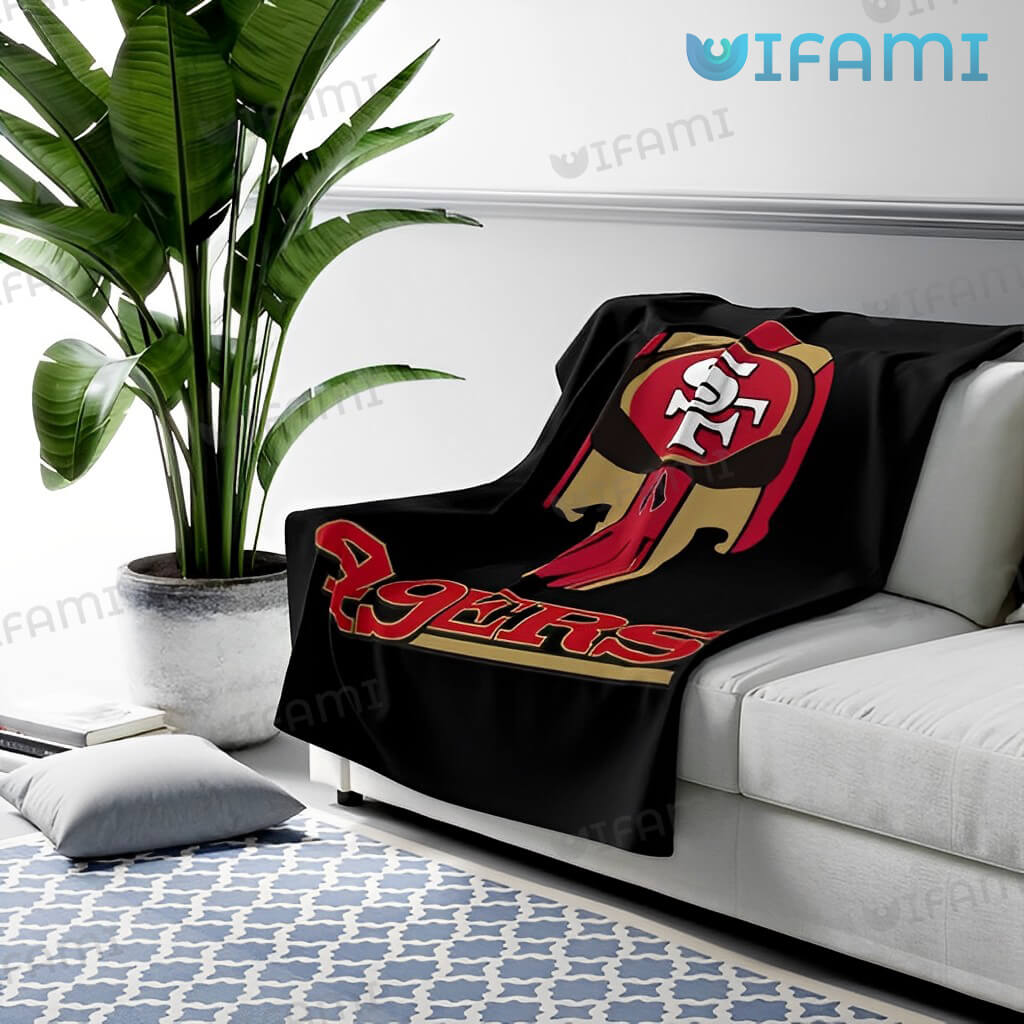 Great 49ers Punisher Skull Blanket San Francisco 49ers Gift