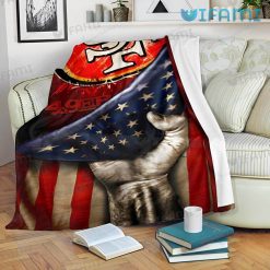 49ers Blanket USA Flag San Francisco 49ers Gift For Niners