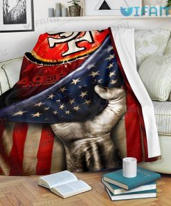 49ers Blanket USA Flag San Francisco 49ers Gift