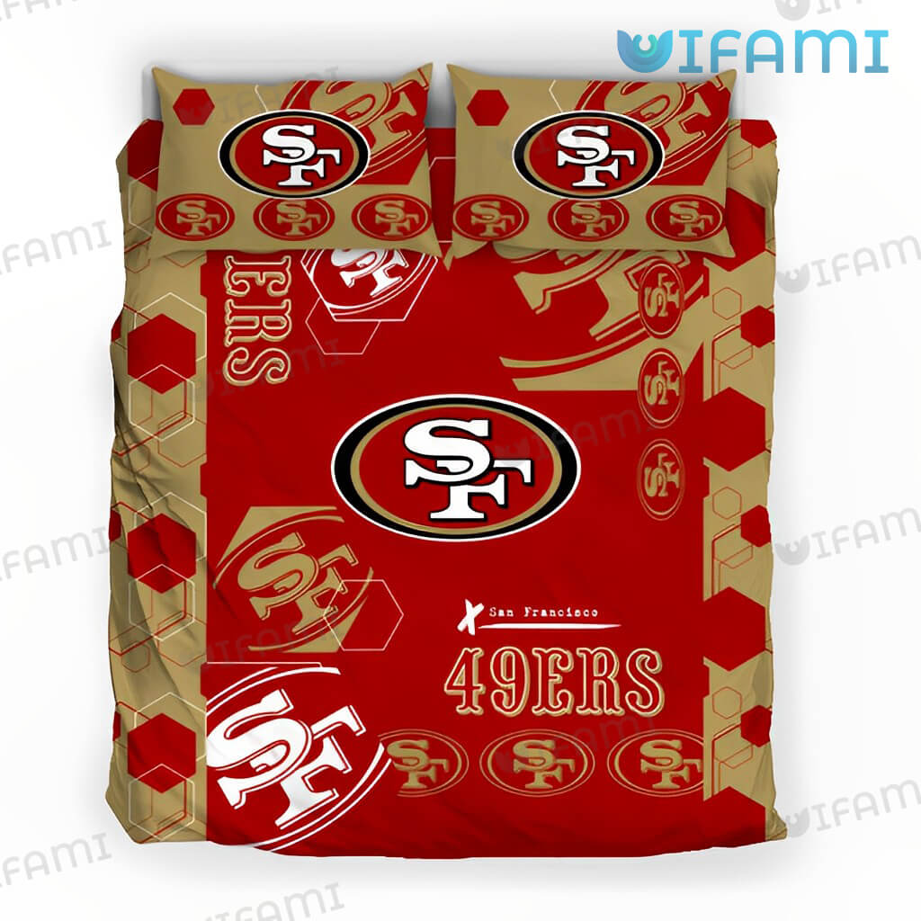 49ers Comforter Multi Logo San Francisco 49ers Gift