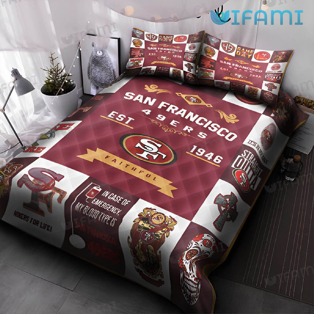 49ers Comforter Set Multi Designs San Francisco 49ers Gift