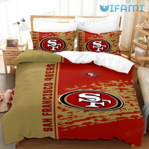 49ers Comforter Set Red And Brown San Francisco 49ers Gift
