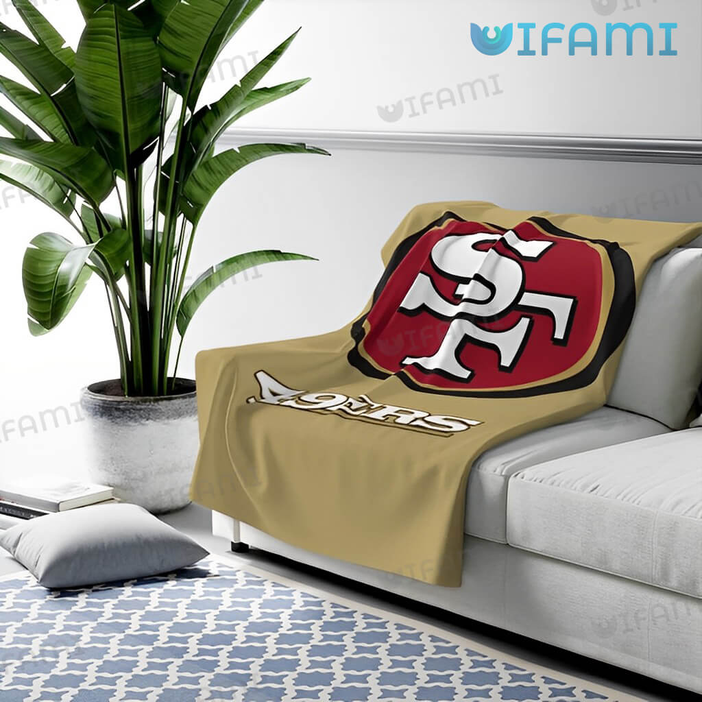 49ers Fleece Blanket Logo San Francisco 49ers Gift