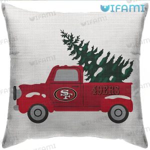 49ers Pillow Christmas Tree Truck San Francisco 49ers Gift