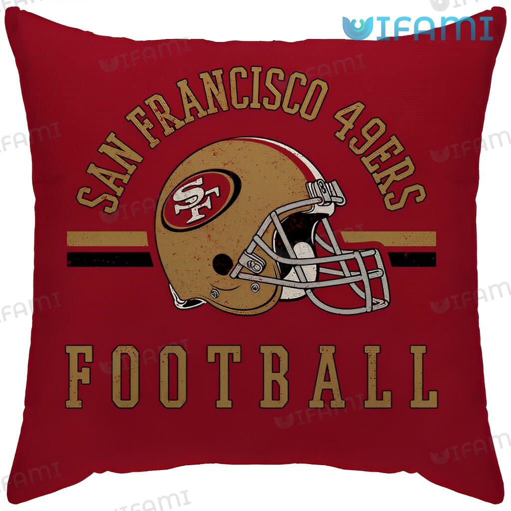 Red 49ers Football Helmet Pillow San Francisco 49ers Gift