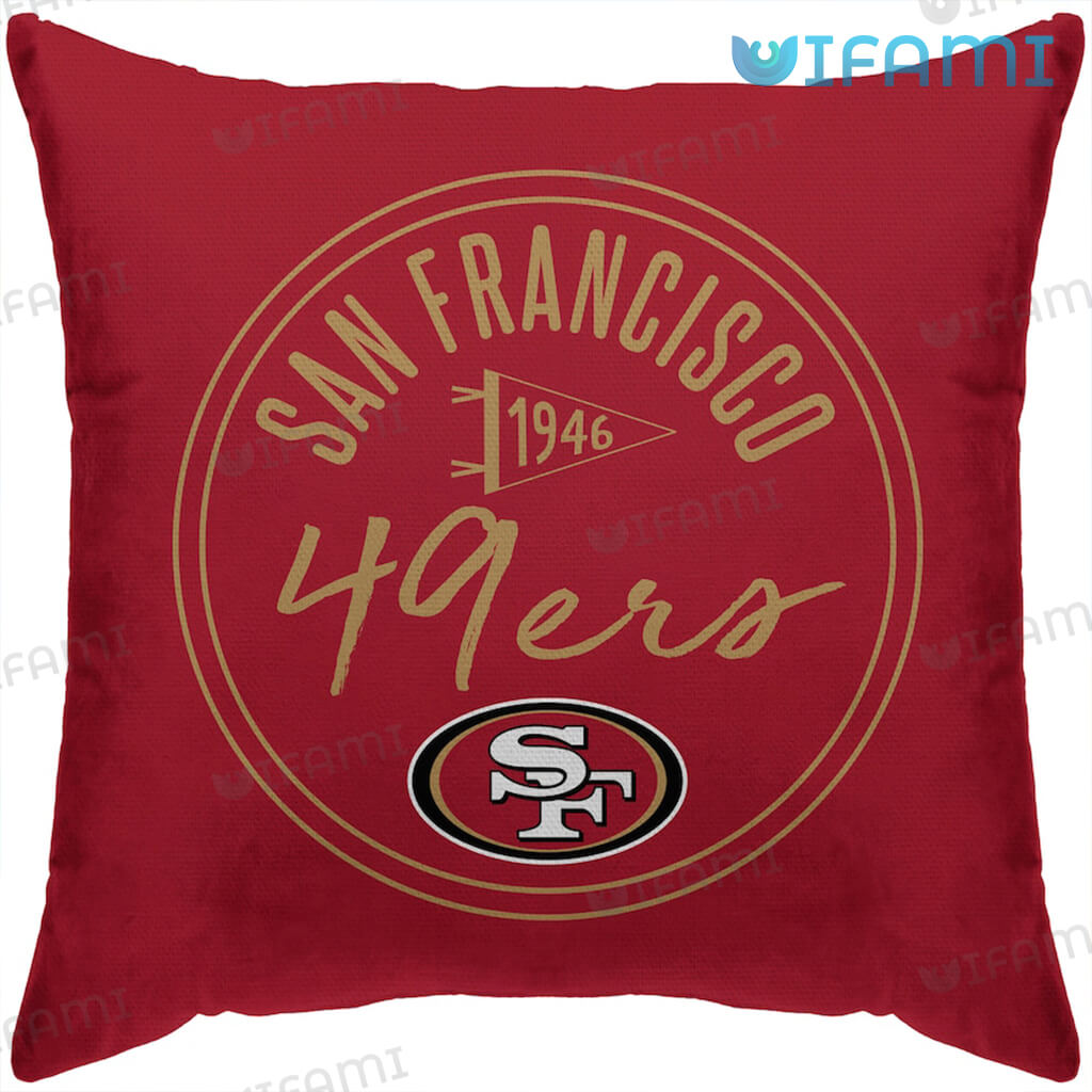Red 49ers Logo Pillow San Francisco 49ers Gift