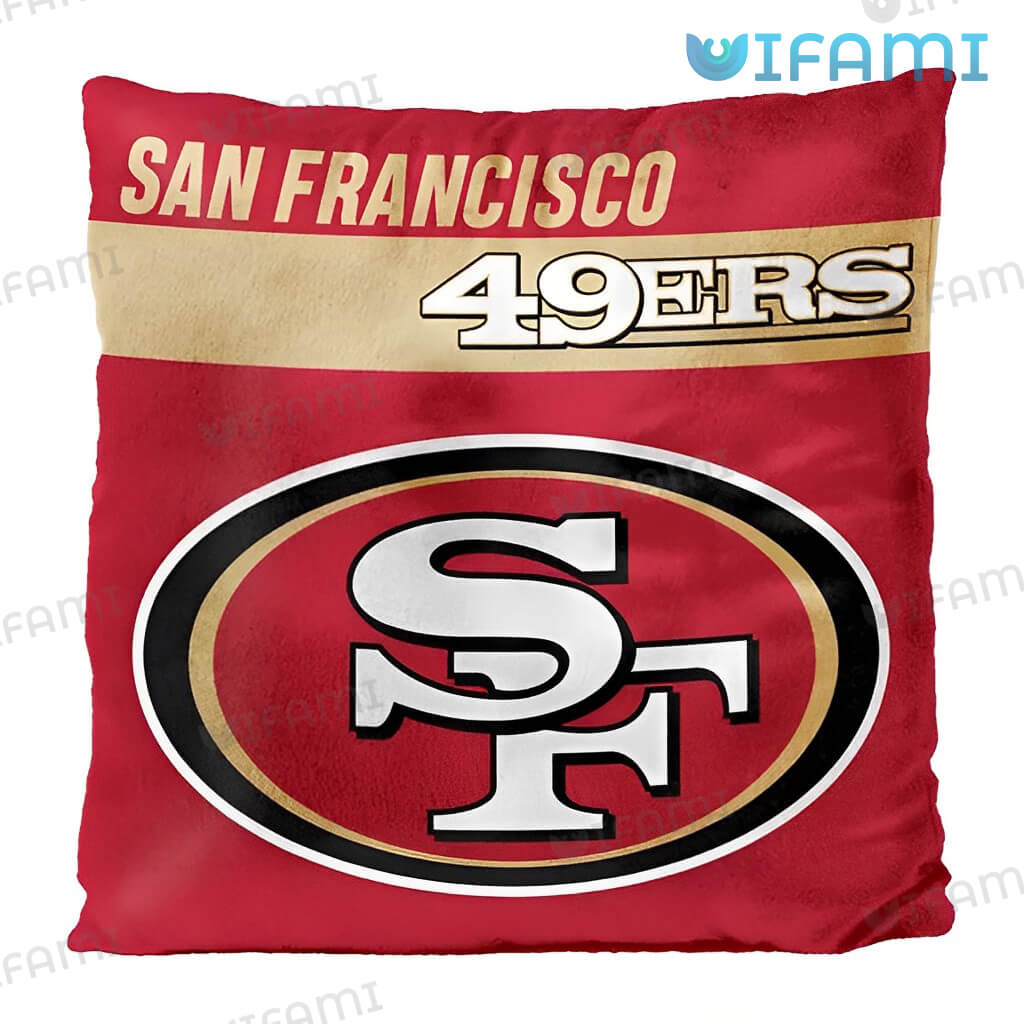 Cool 49ers Red And Brown Logo Pillow San Francisco 49ers Gift