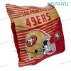 49ers Pillow Stripe Pattern San Francisco 49ers Gift