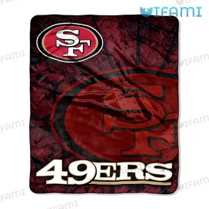 49ers Plush Blanket Logo San Francisco 49ers Gift