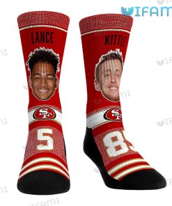 49ers Socks Lance And Kittle Face San Francisco 49ers Gift