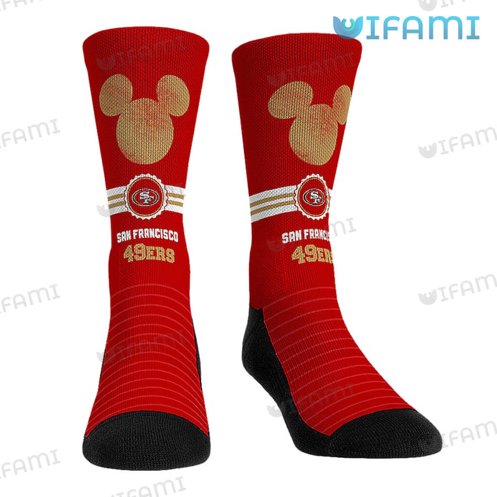 Awesome 49ers Mickey Mouse Socks San Francisco 49ers Gift